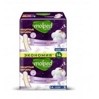 Ночные прокладки с барьерами Molped Super nuight 14 шт*12
